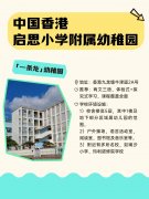 景鸿揭秘！香港“一条龙”幼儿园入学测试